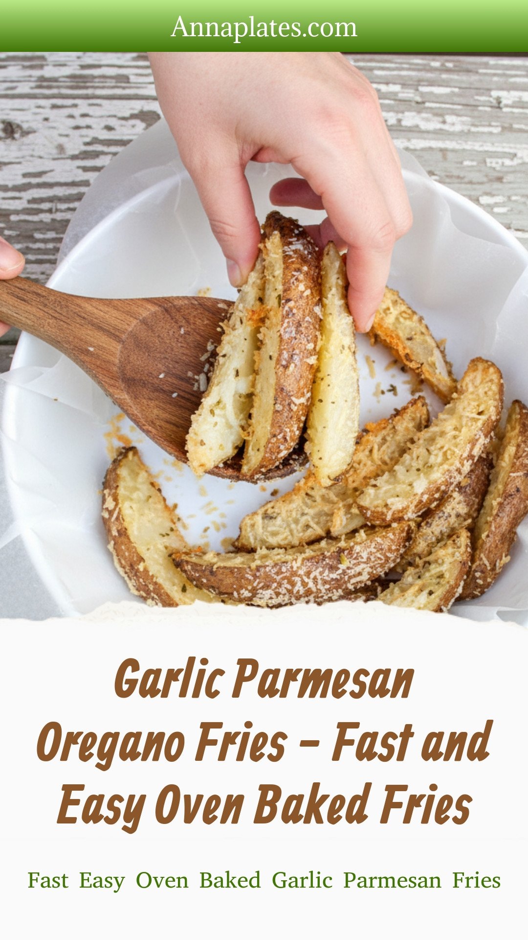 Garlic Parmesan Oregano Fries - Fast and Easy Oven Baked Fries