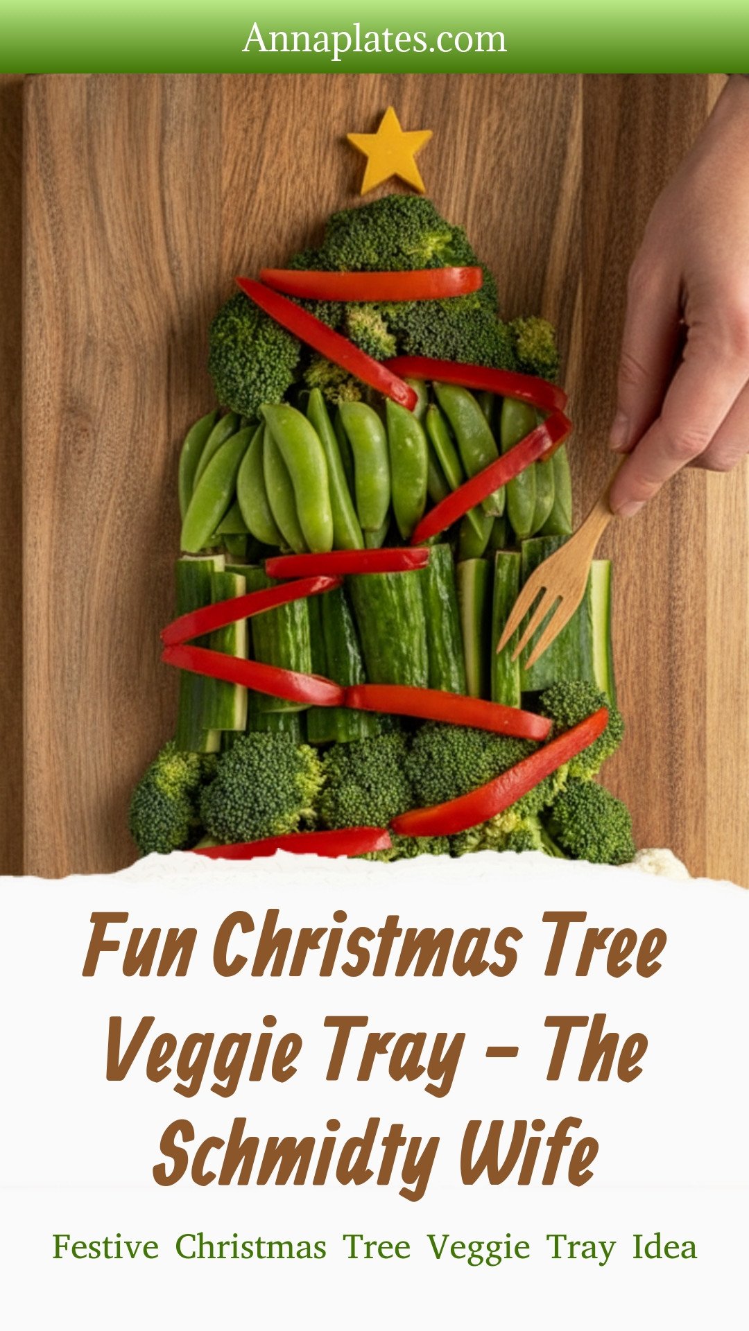 Fun Christmas Tree Veggie Tray - The Schmidty Wife