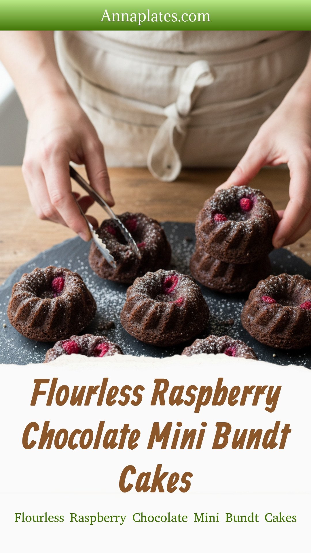 Flourless Raspberry Chocolate Mini Bundt Cakes