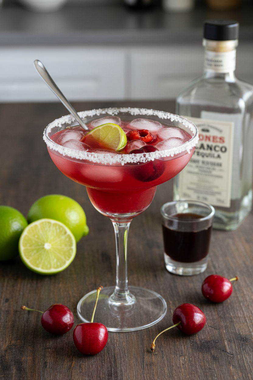 Fresh Cherry Margaritas - The Schmidty Wife