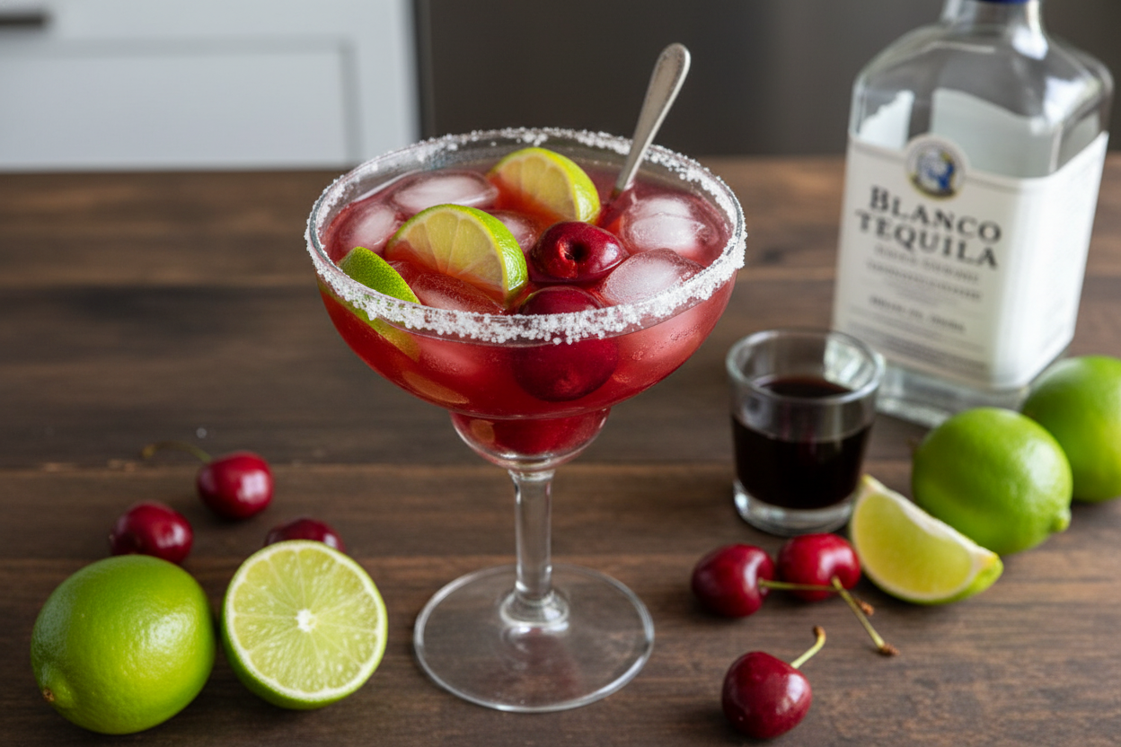 Fresh Cherry Margaritas - The Schmidty Wife