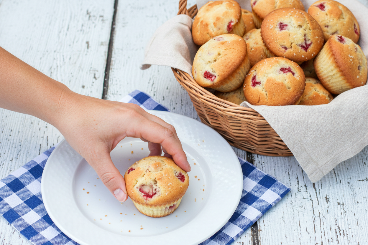 Fresh Strawberry Muffins