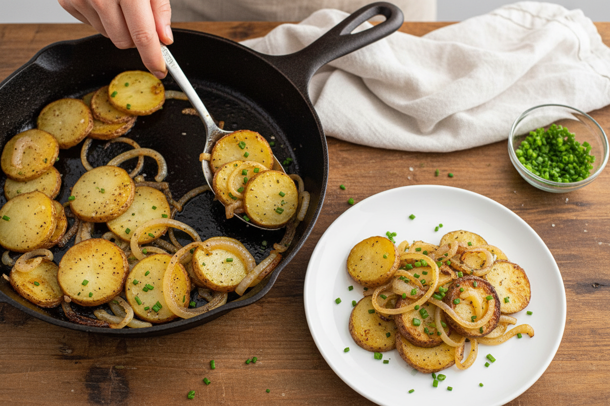 Fried Potatoes and Onions