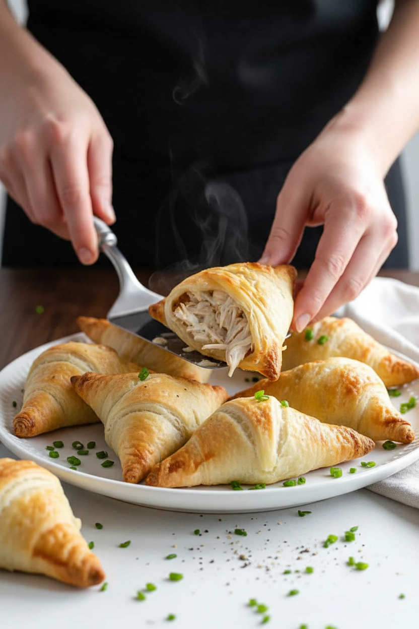 Garlic Chicken Puffs