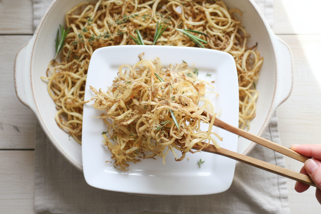 Garlic Herb Spiralizer Fries
