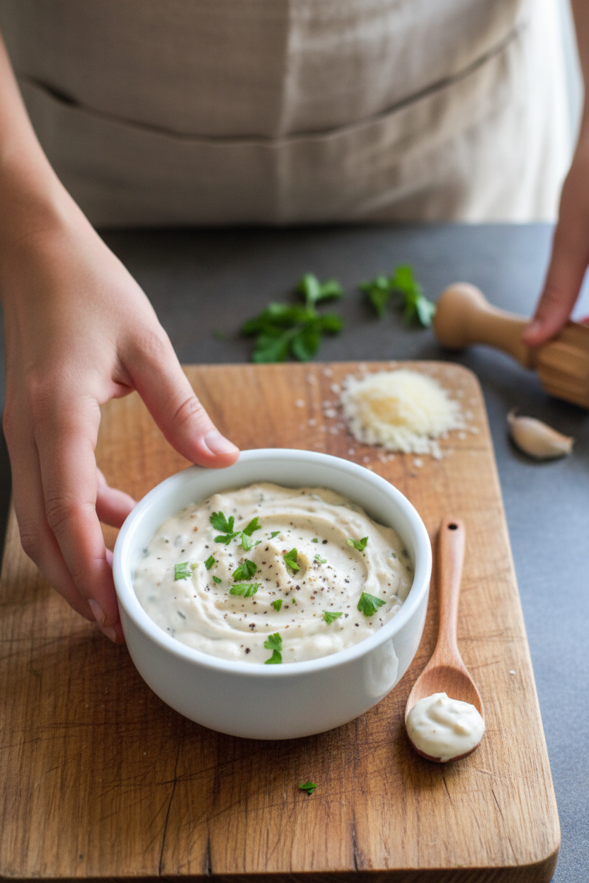 Garlic Parmesan Herb Dip