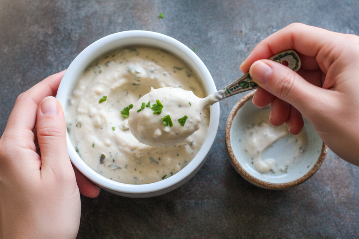 Garlic Parmesan Herb Dip Recipe