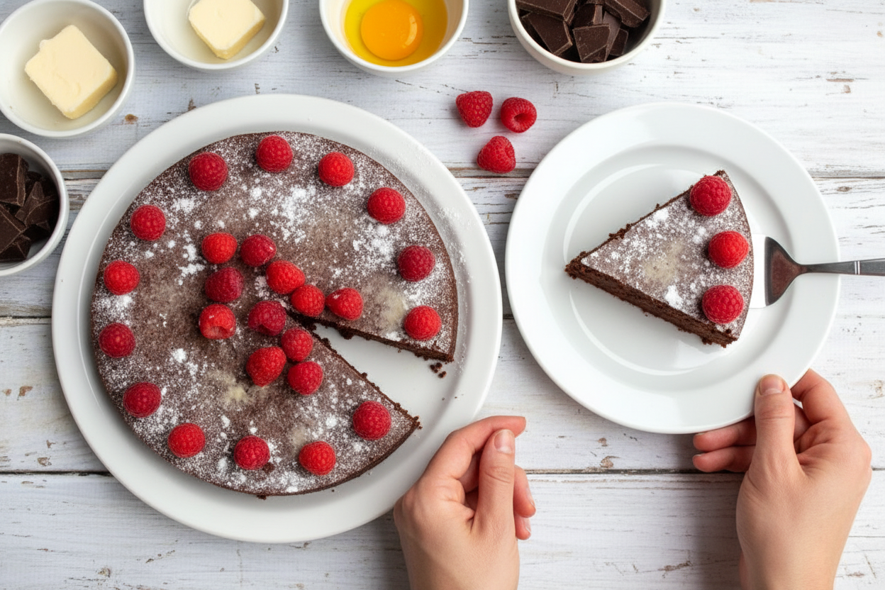 Ghirardelli Gluten-Free Flourless Chocolate Cake | Daily Dish Recipes