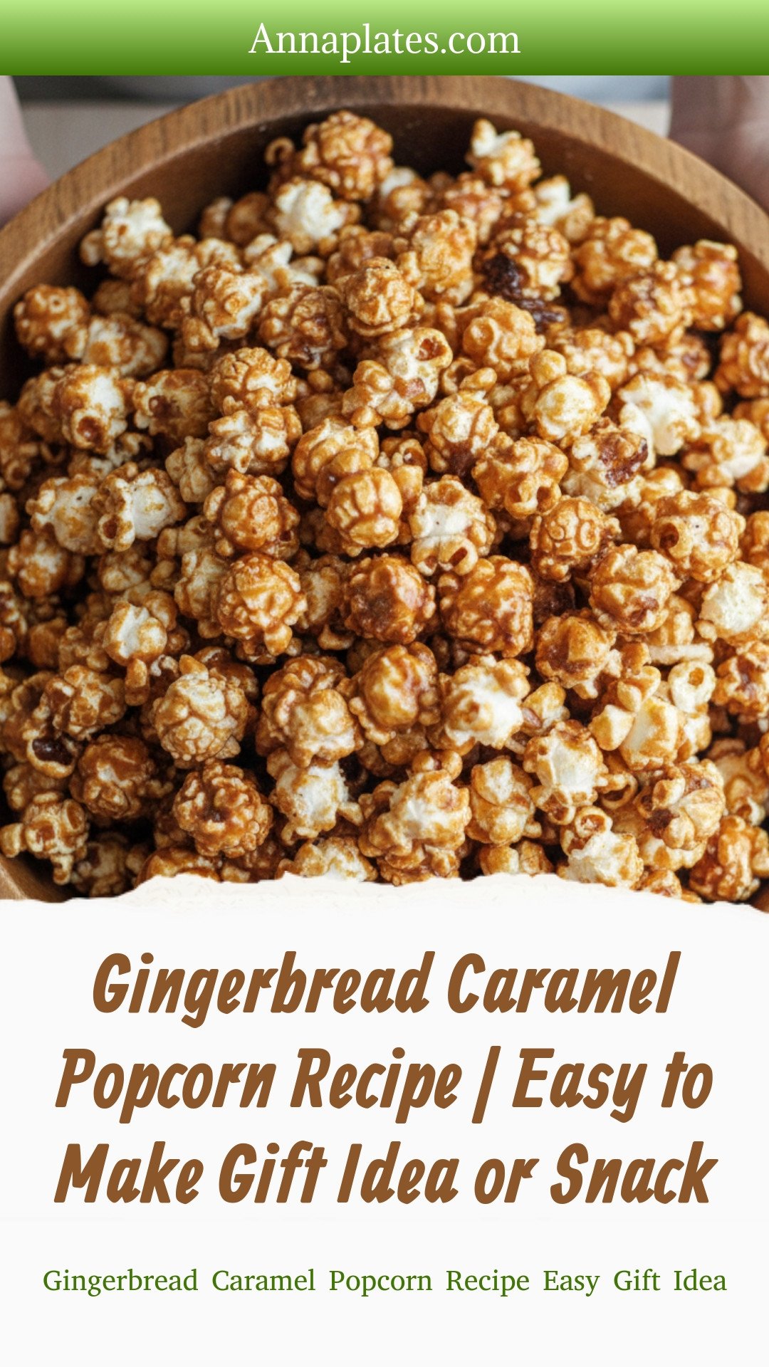 Gingerbread Caramel Popcorn Recipe | Easy to Make Gift Idea or Snack