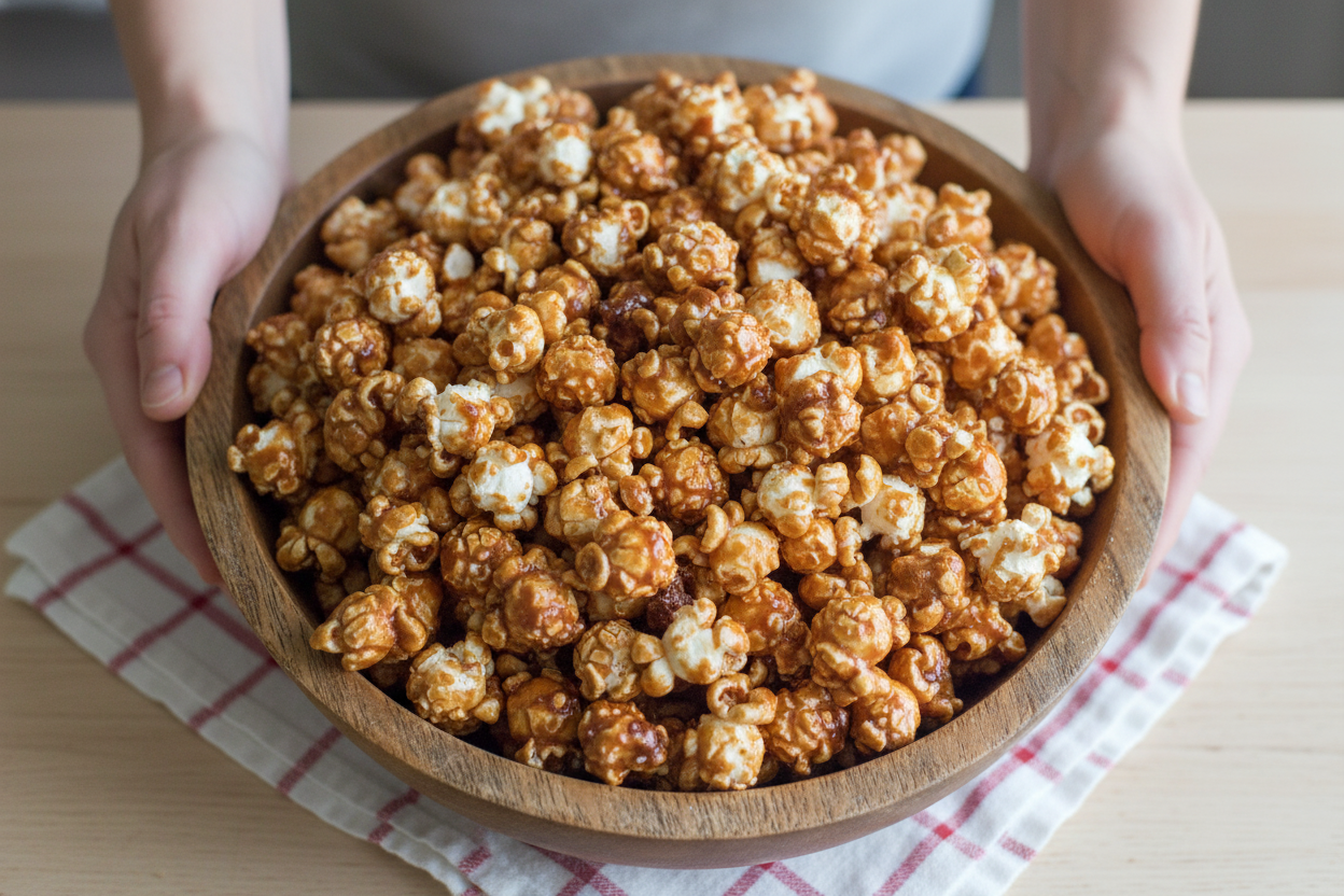 Gingerbread Caramel Popcorn Recipe | Easy to Make Gift Idea or Snack