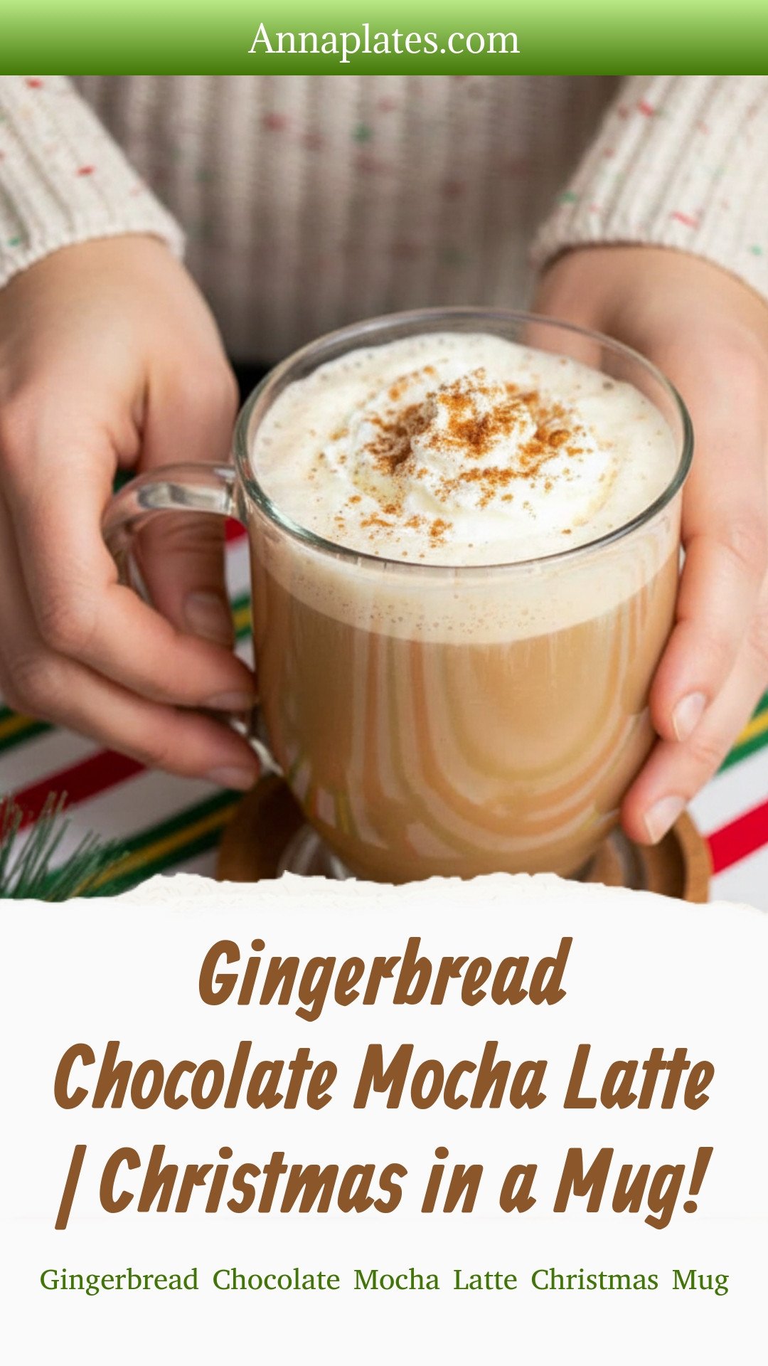 Gingerbread Chocolate Mocha Latte | Christmas in a Mug!