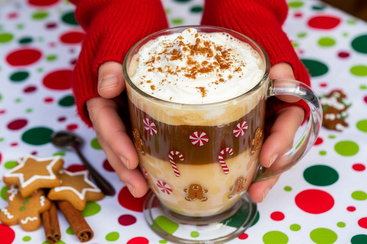 Gingerbread Chocolate Mocha Latte | Christmas in a Mug!