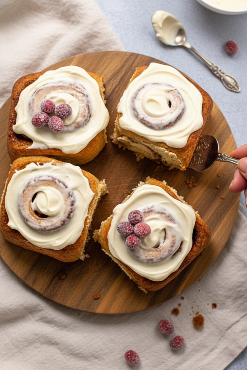 Gingerbread Cinnamon Rolls (Overnight Rise) - The Schmidty Wife