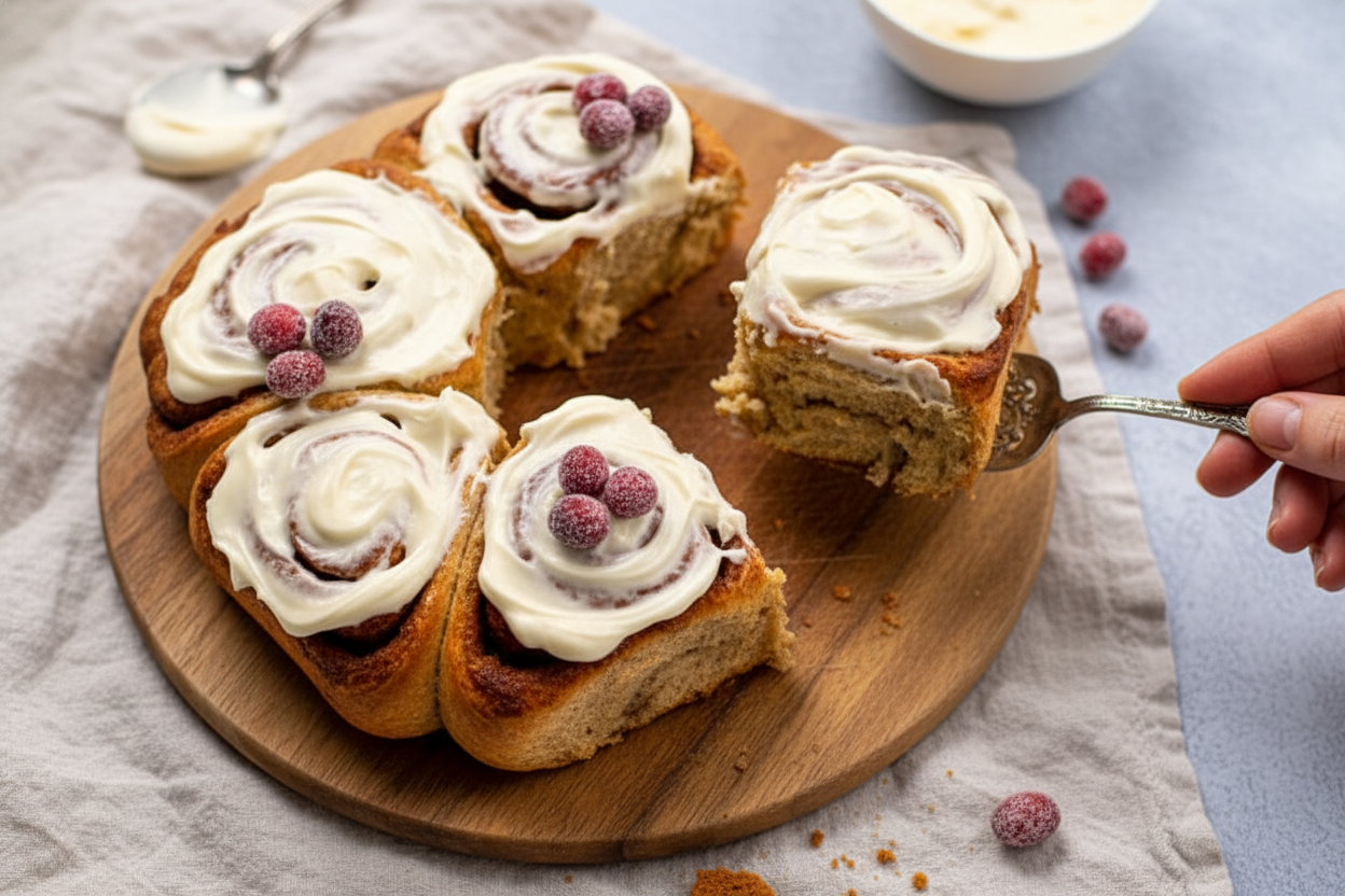 Gingerbread Cinnamon Rolls (Overnight Rise) - The Schmidty Wife