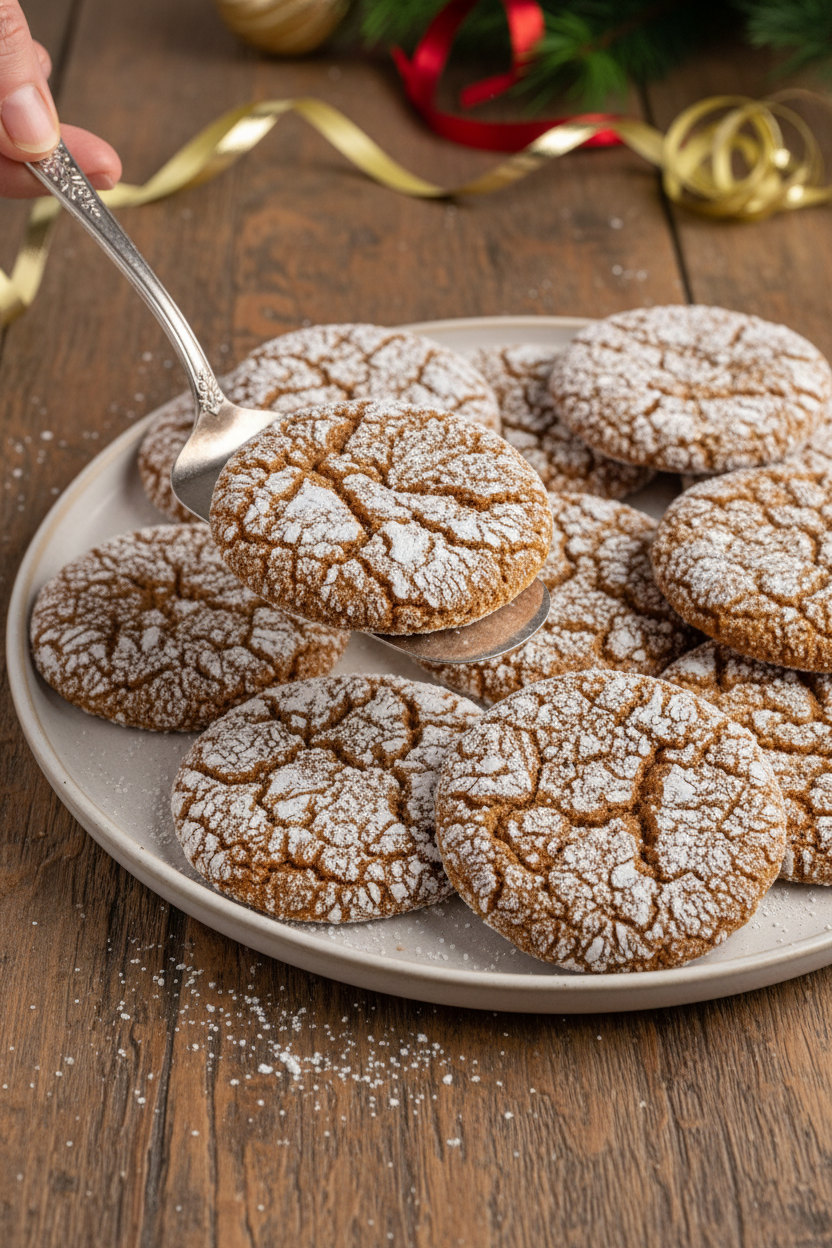 Gingerbread Crinkle Cookies - The Schmidty Wife