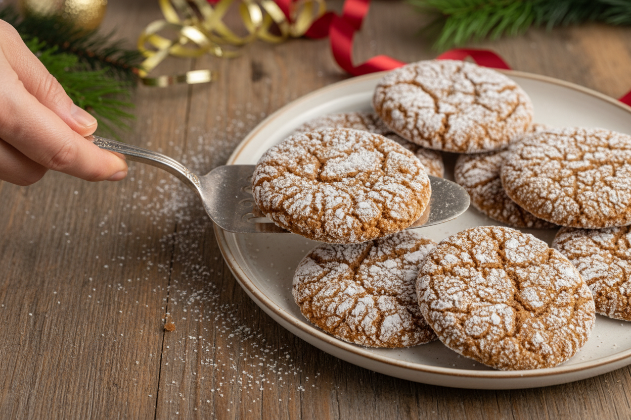 Gingerbread Crinkle Cookies - The Schmidty Wife