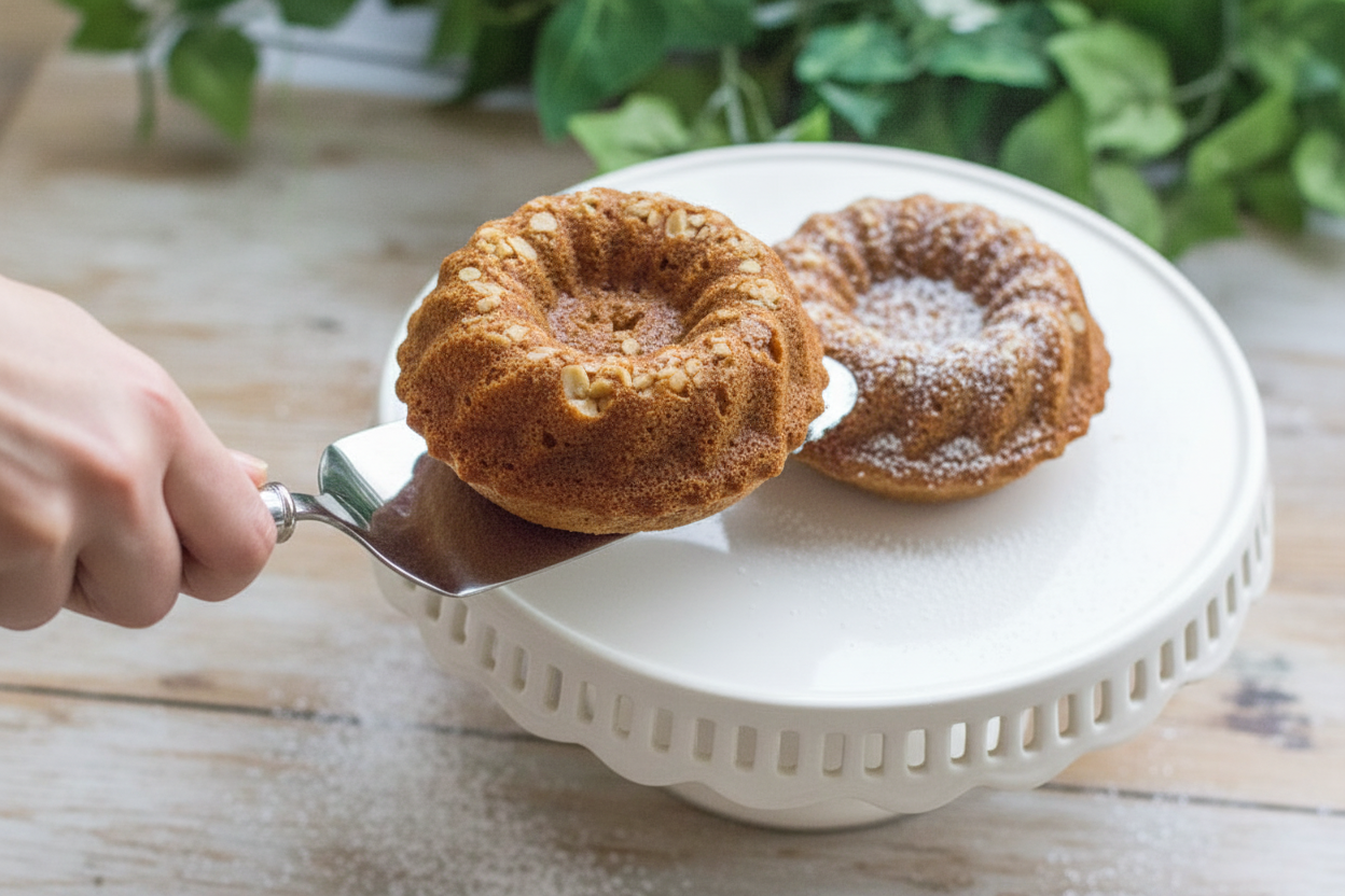 Gingerbread Oatmeal Mini Bundt Cakes - Oatmeal Recipes