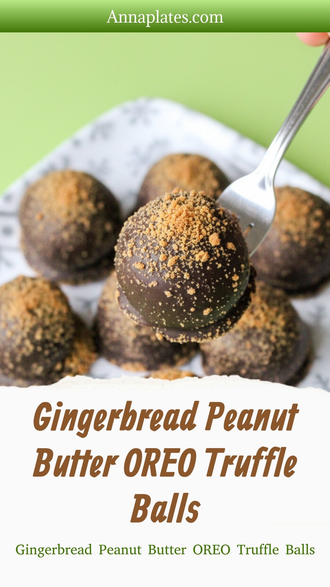Gingerbread Peanut Butter OREO Truffle Balls
