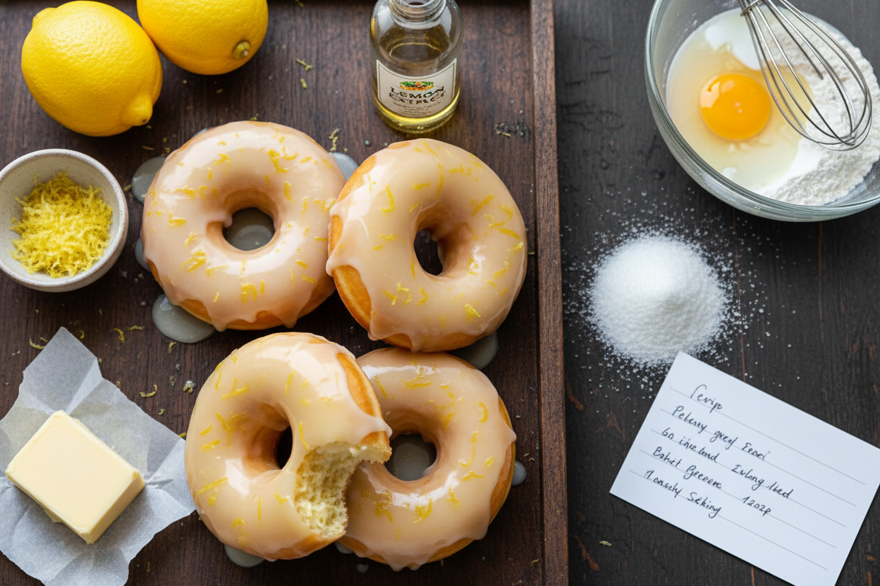 Glazed Lemon Donuts