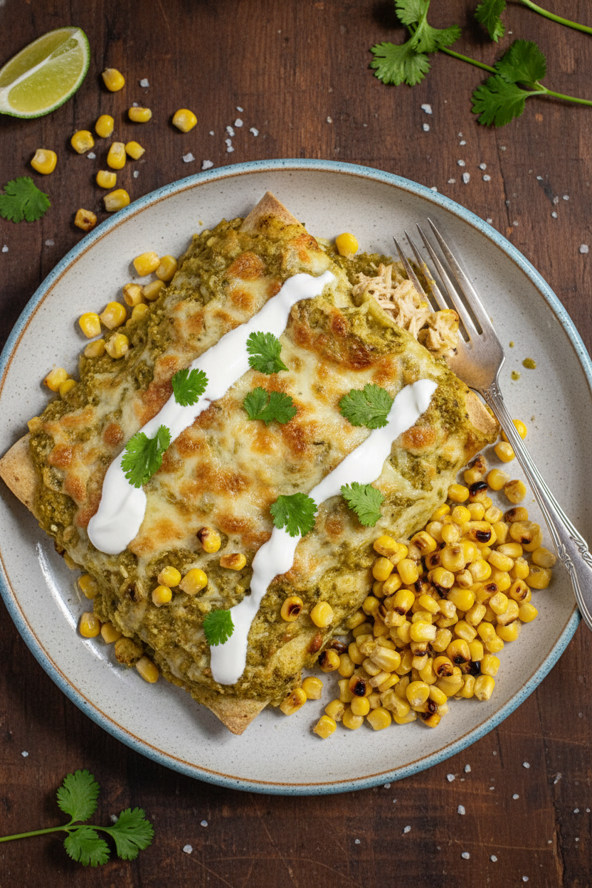 Green Chicken Enchilada Recipe - The Schmidty Wife