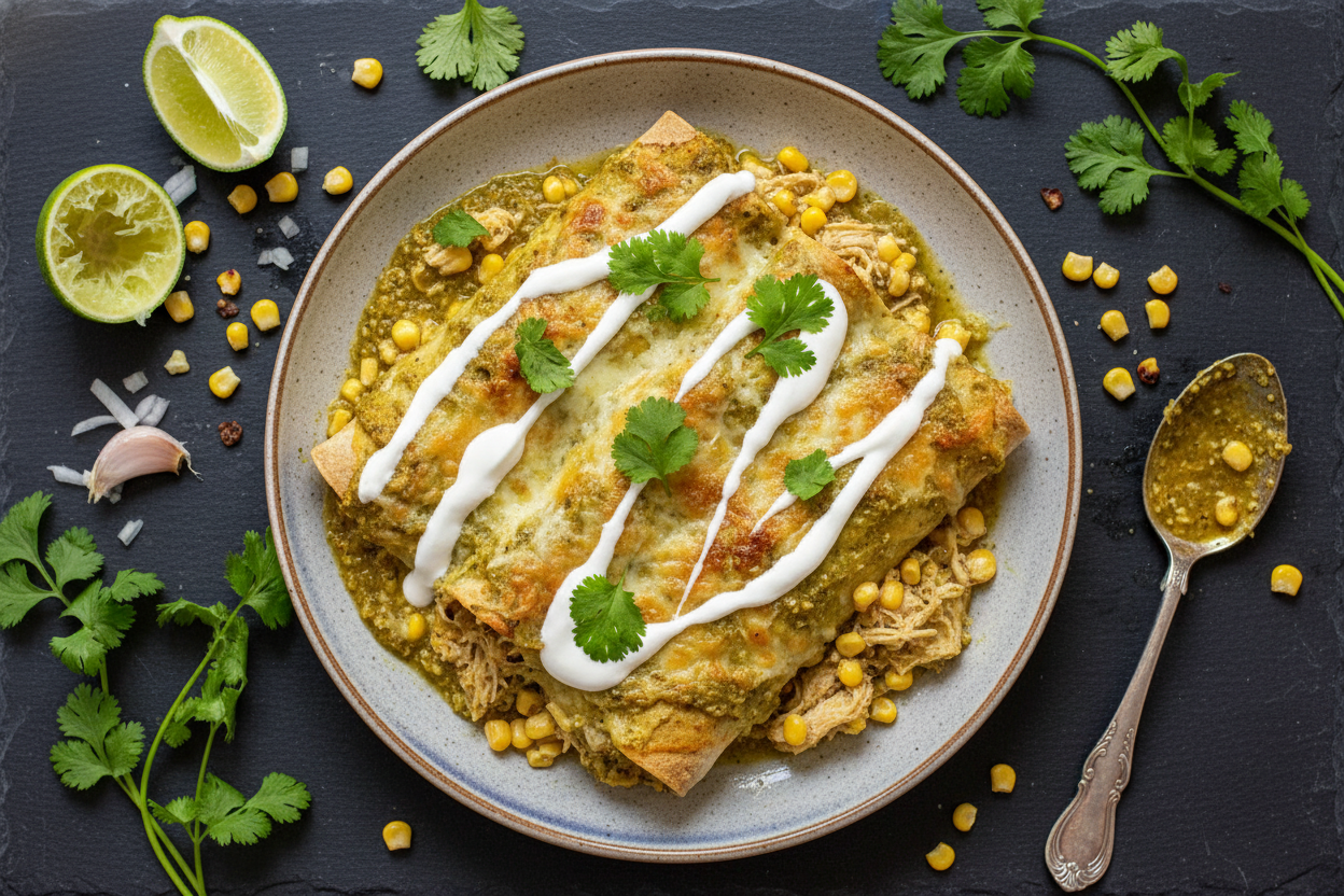Green Chicken Enchilada Recipe - The Schmidty Wife