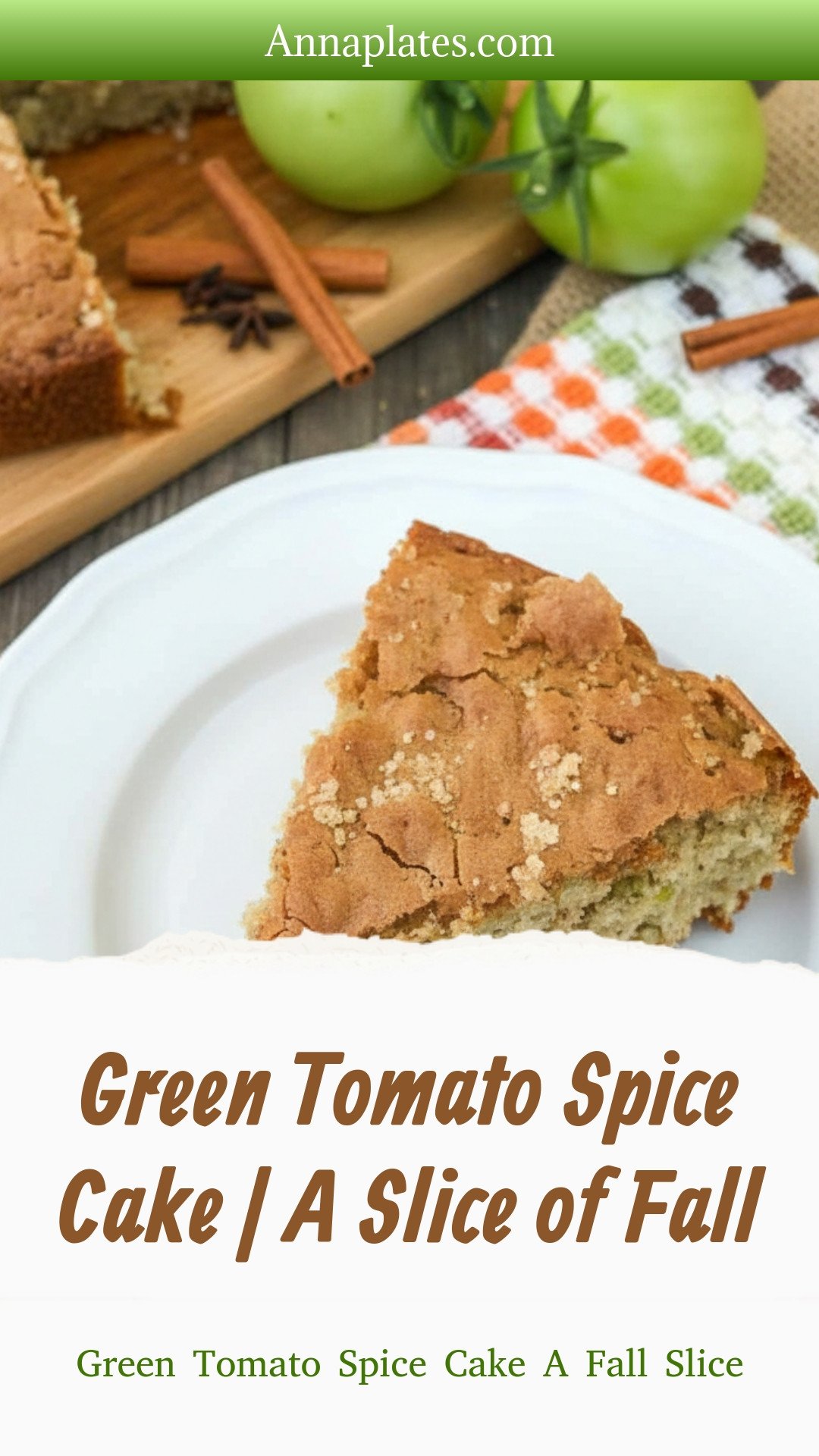 Green Tomato Spice Cake | A Slice of Fall