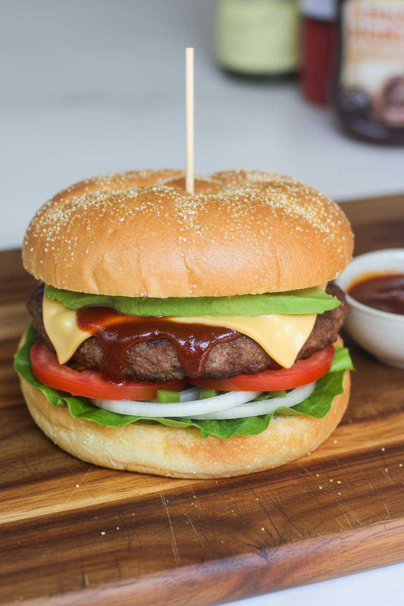 Grilled Barbecue Ranch Burgers