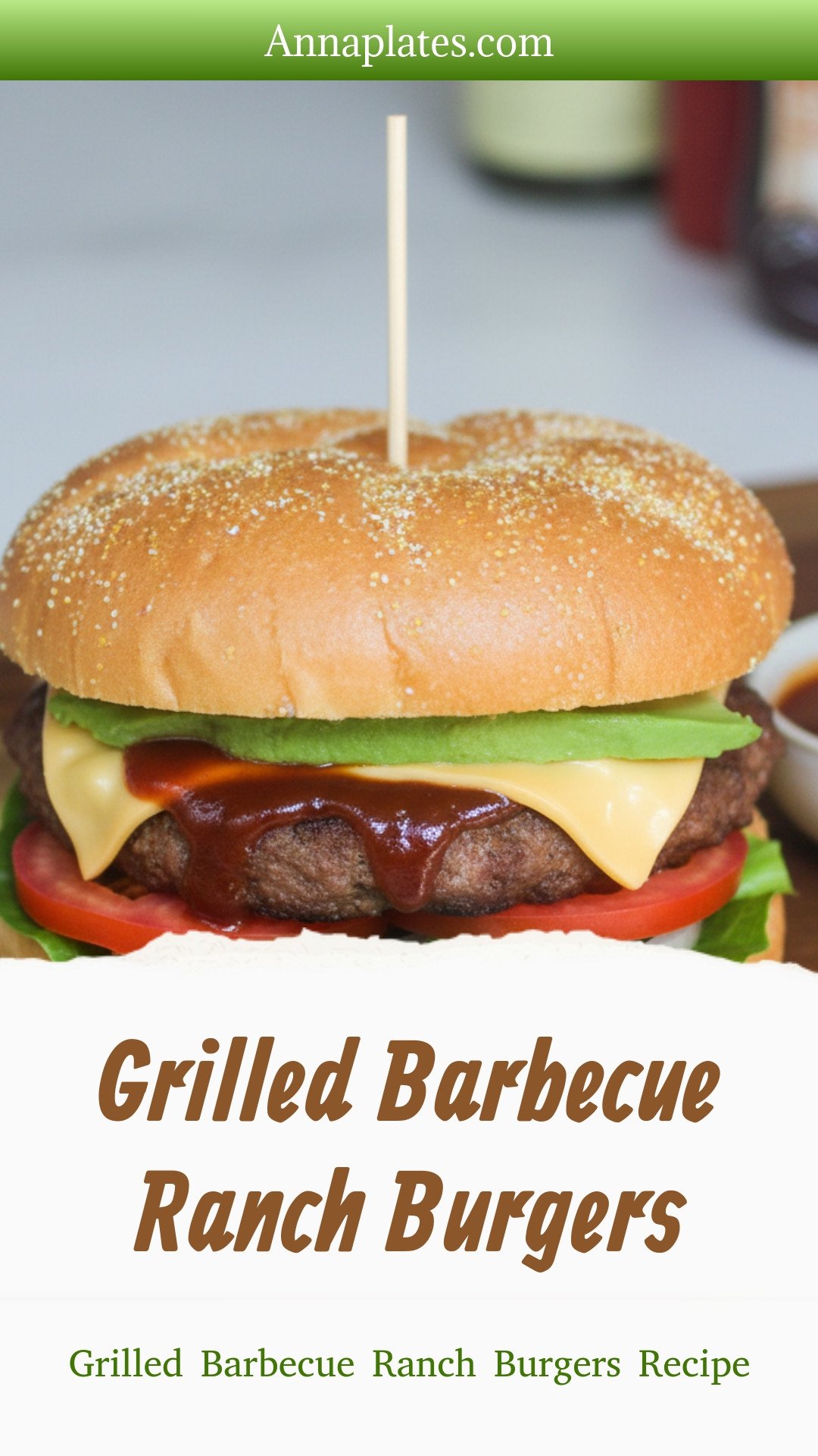 Grilled Barbecue Ranch Burgers