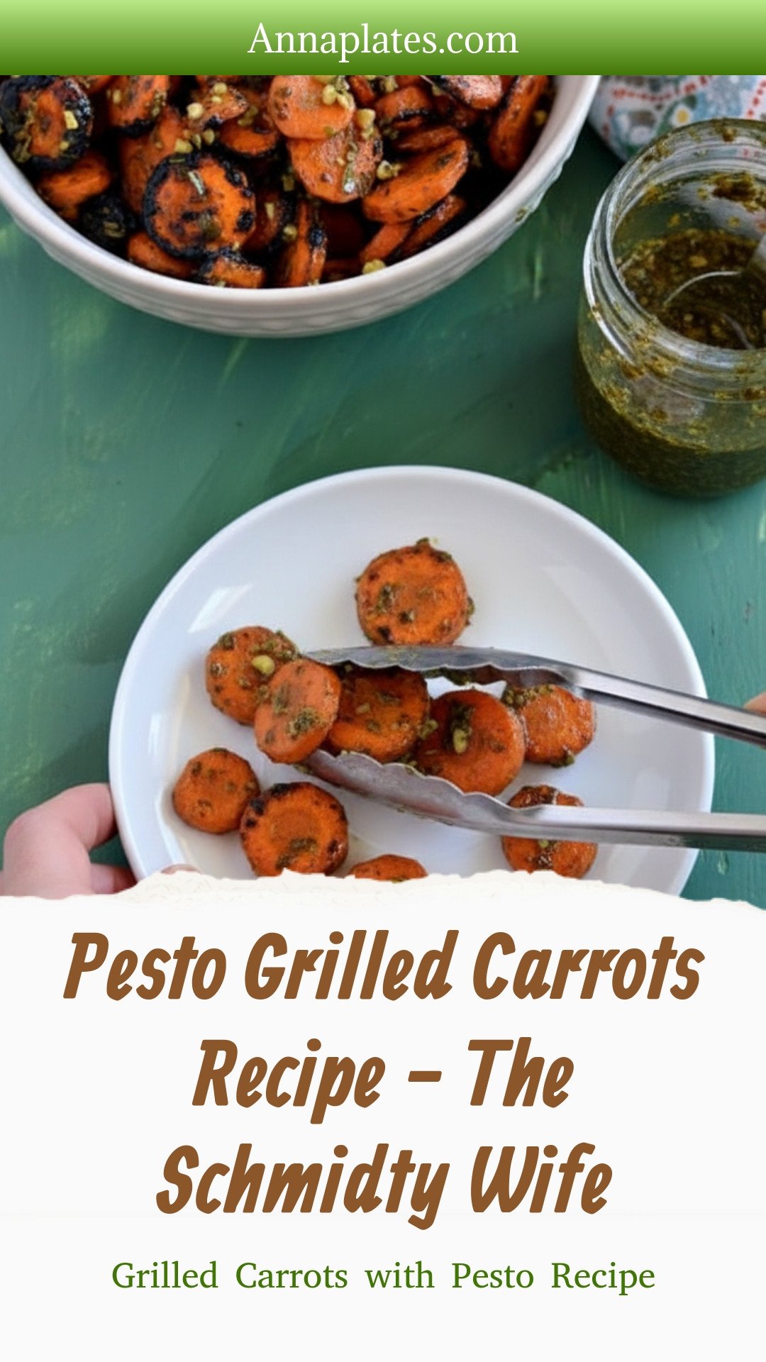Pesto Grilled Carrots Recipe - The Schmidty Wife