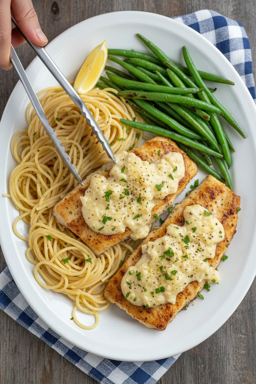Grilled Creamy Parmesan Tilapia