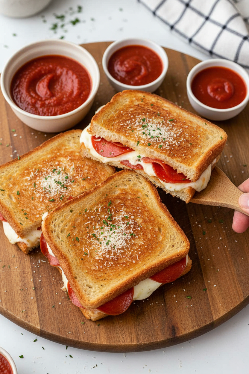 Grilled Pizza Sandwiches