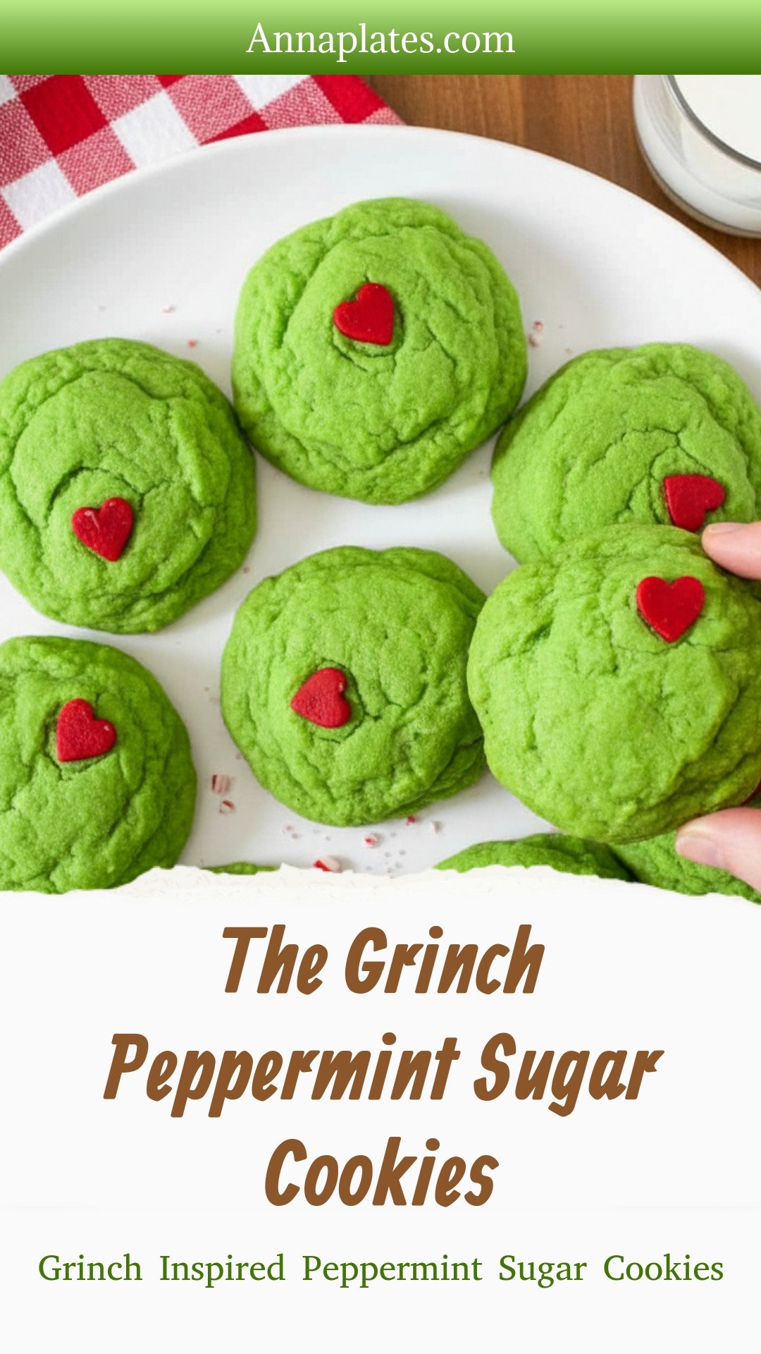 The Grinch Peppermint Sugar Cookies