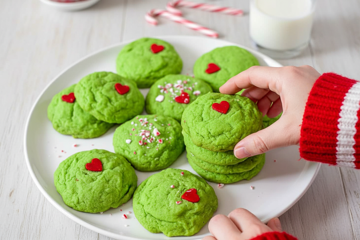 The Grinch Peppermint Sugar Cookies