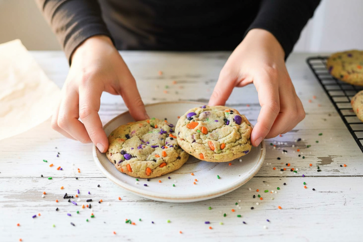 Halloween Sprinkle Cookies