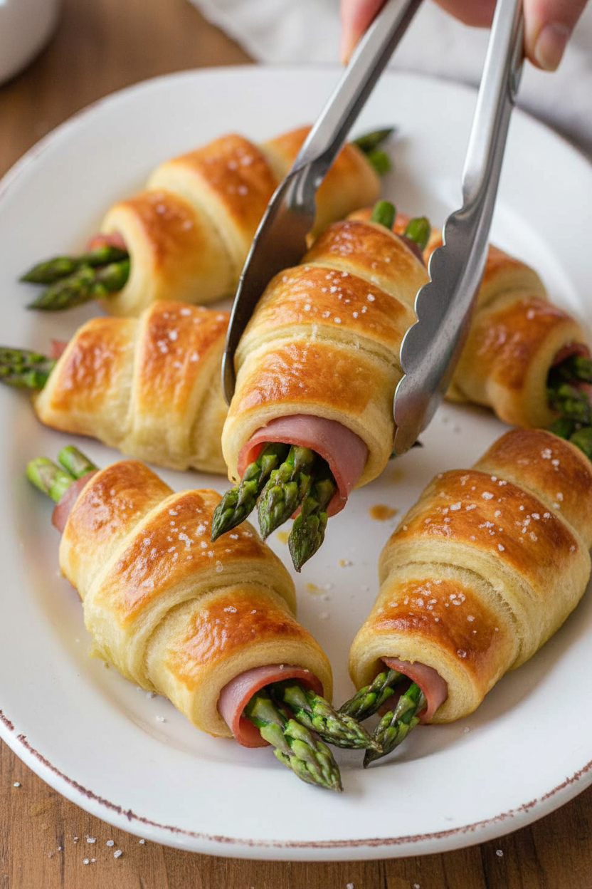 Ham and Asparagus Roll-Ups