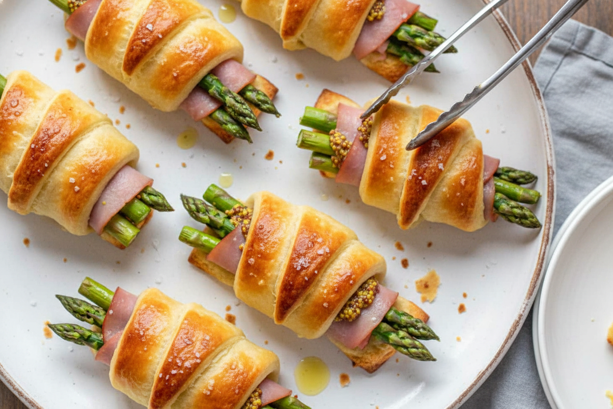 Ham and Asparagus Roll-Ups