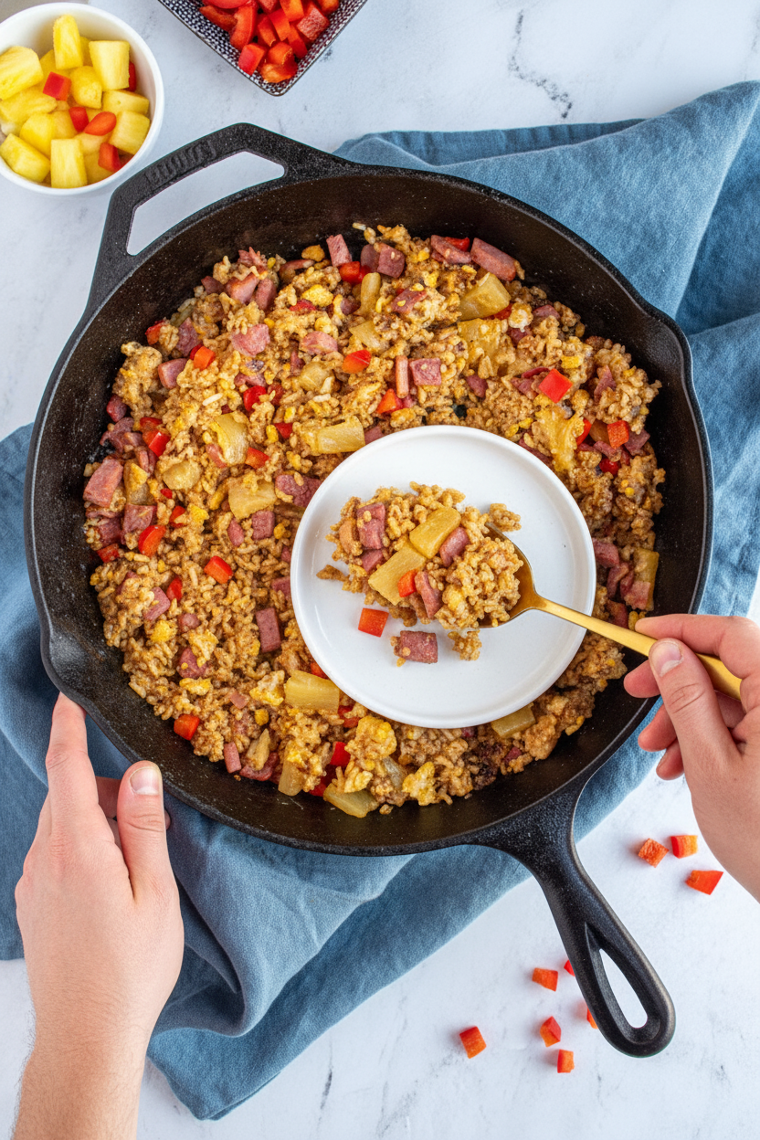 Ham & Pineapple Fried Rice - The Schmidty Wife