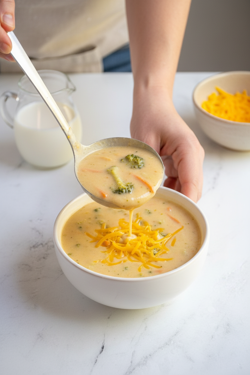 Healthy Broccoli Cheese Soup - The Schmidty Wife