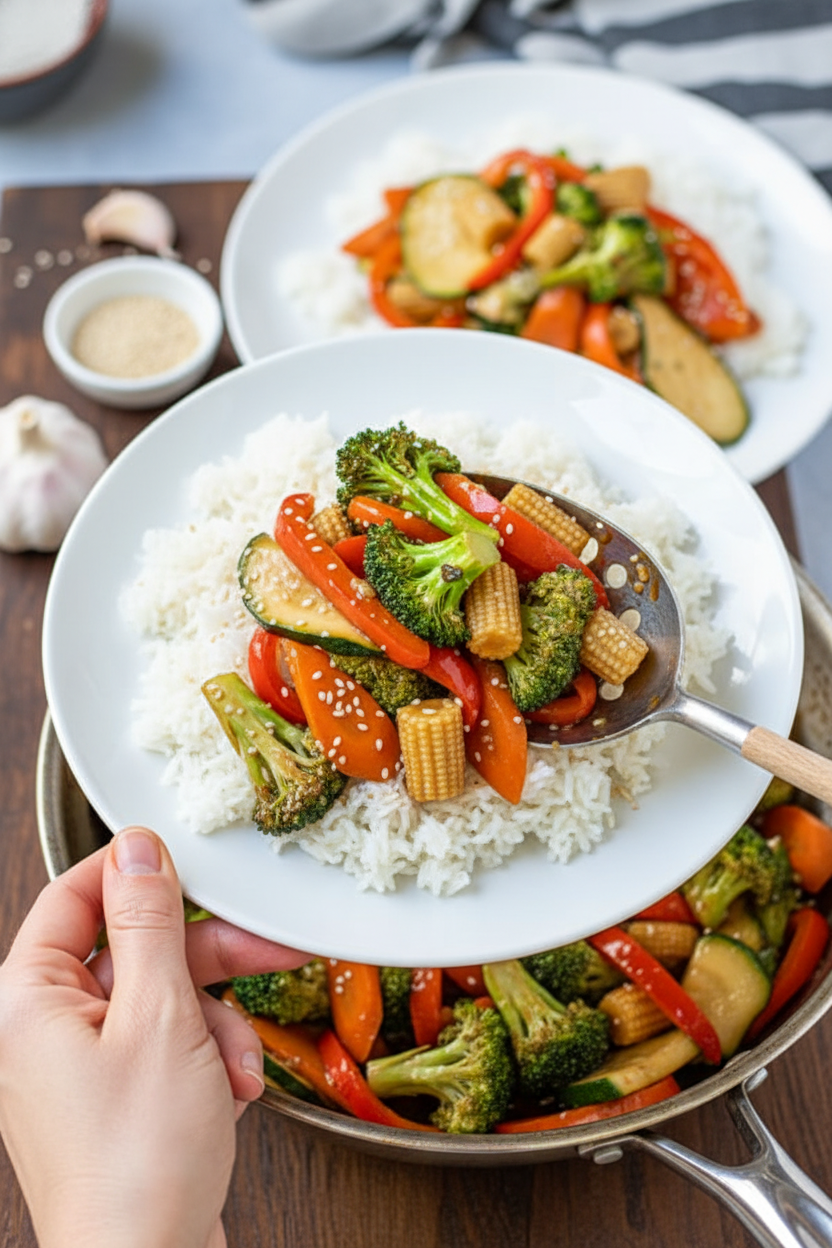 Healthy & Simple Vegetable Stir Fry Recipe - The Schmidty Wife