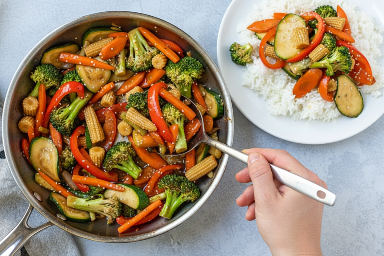 Healthy & Simple Vegetable Stir Fry Recipe – The Schmidty Wife: Easy Healthy Vegetable Stir Fry Recipe