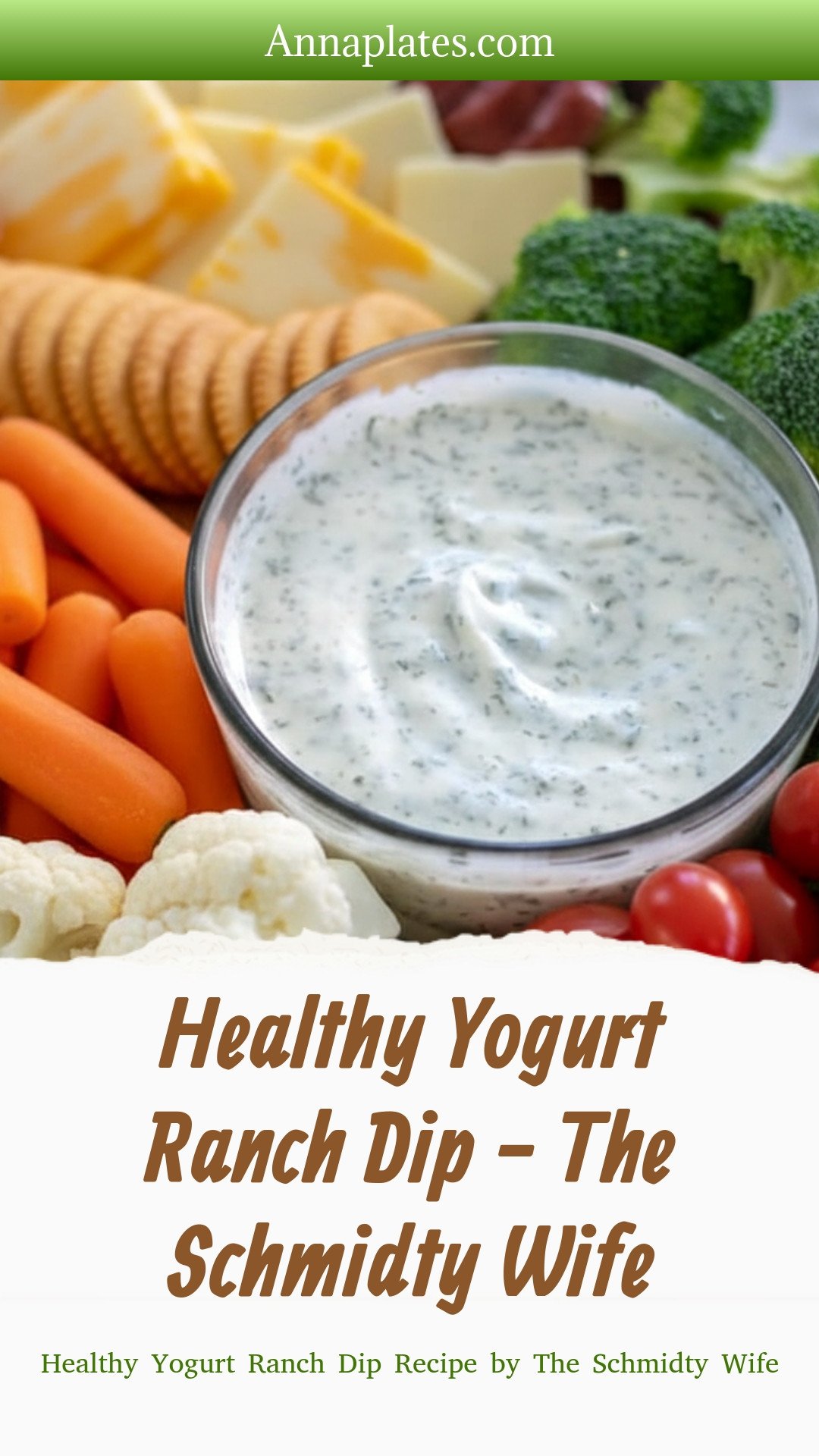 Healthy Yogurt Ranch Dip - The Schmidty Wife