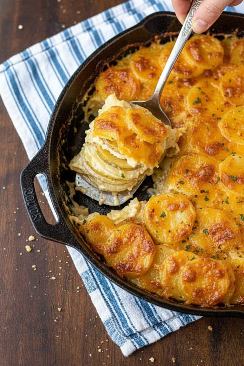 How to make Homemade Au Gratin Potatoes - The Schmidty Wife