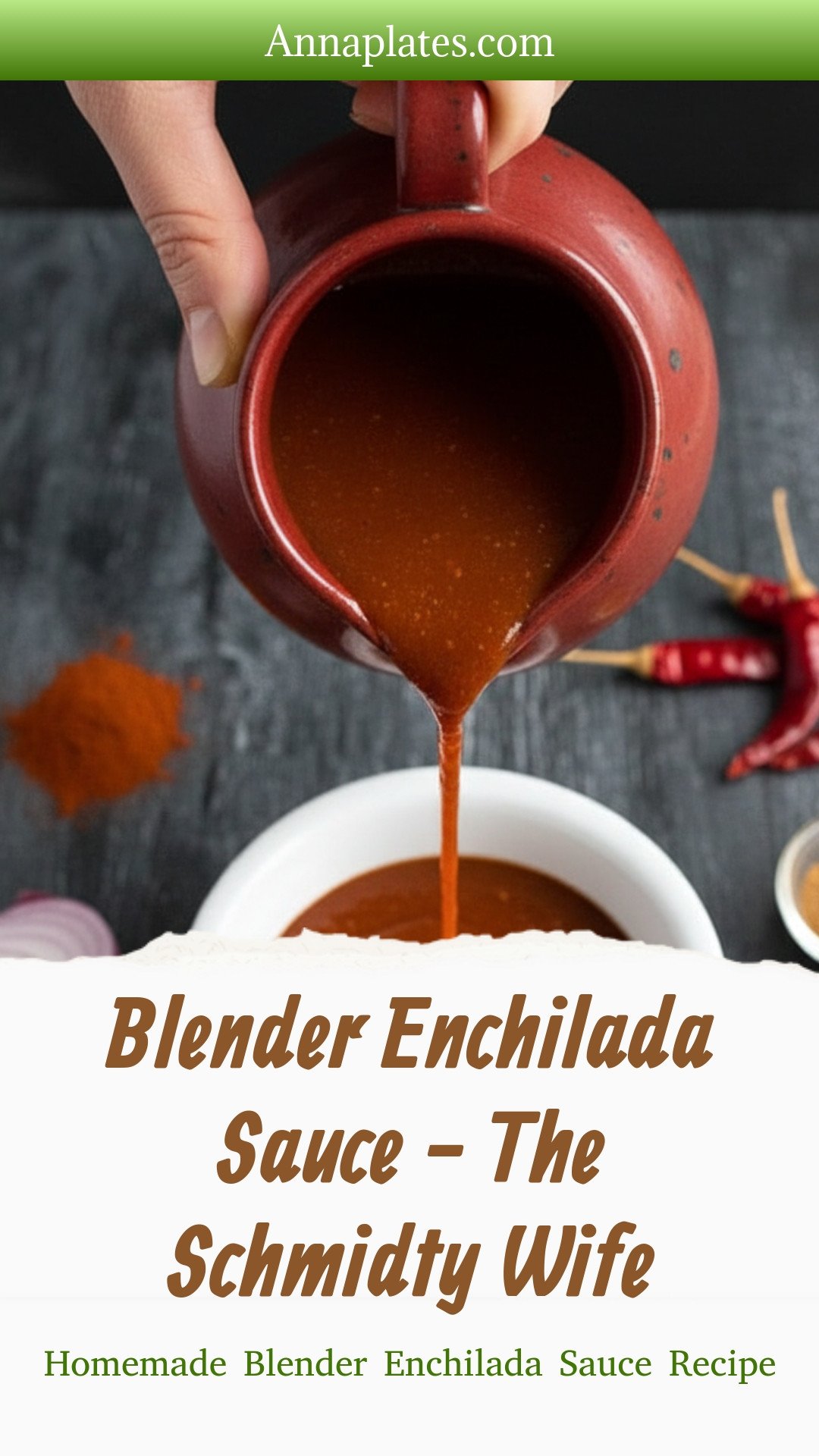 Blender Enchilada Sauce - The Schmidty Wife