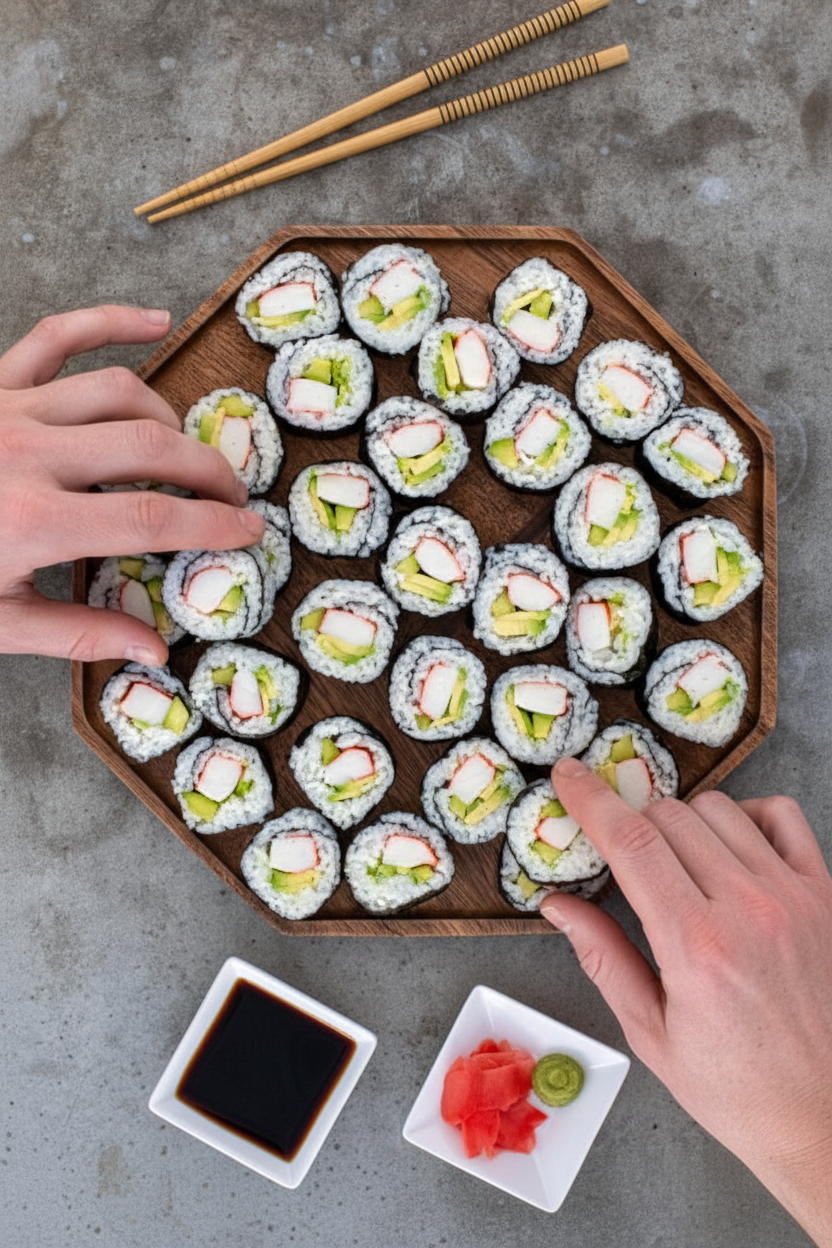Homemade California Sushi Rolls - The Schmidty Wife