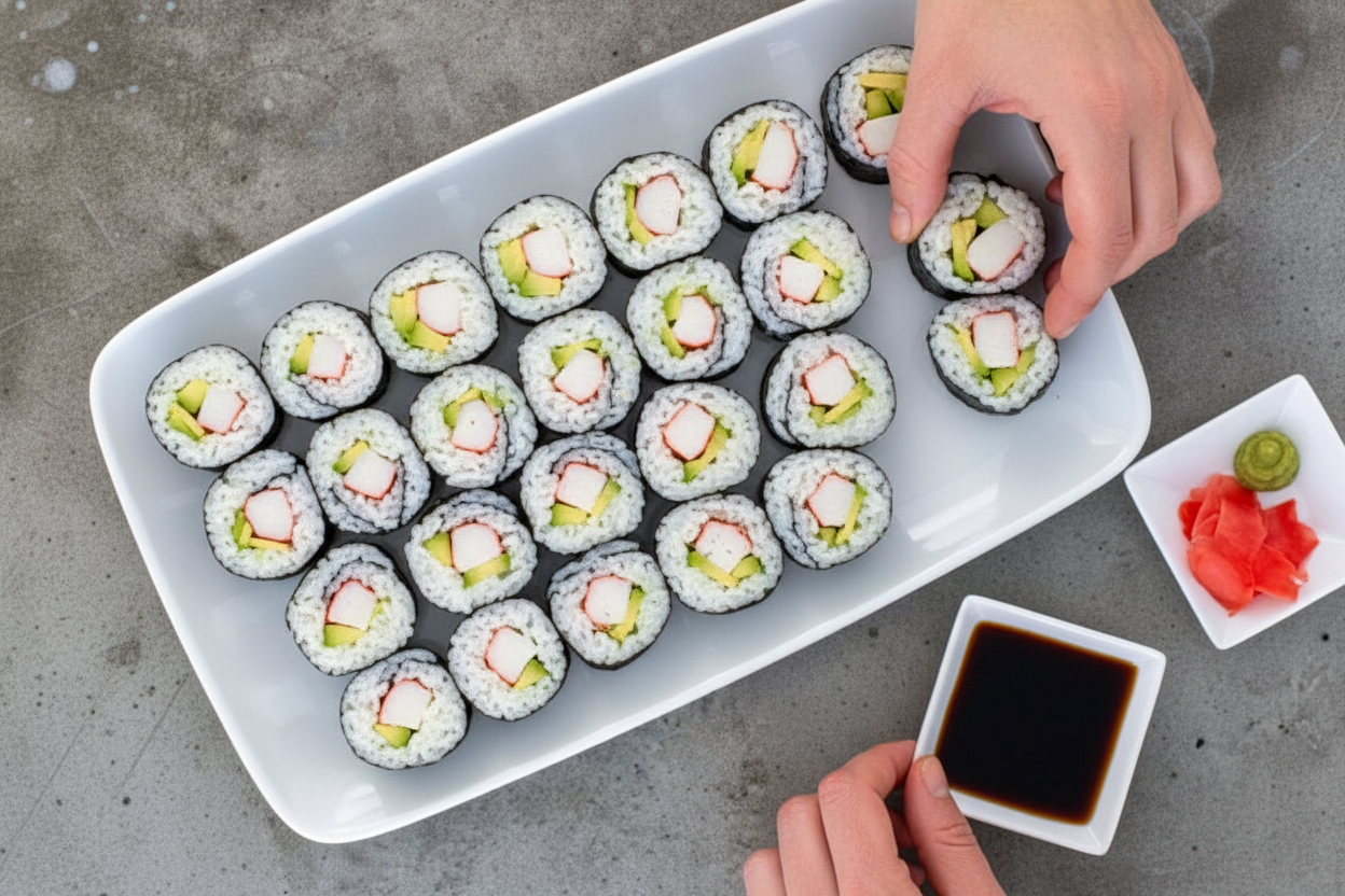 Homemade California Sushi Rolls – The Schmidty Wife: Homemade California Sushi Rolls Recipe