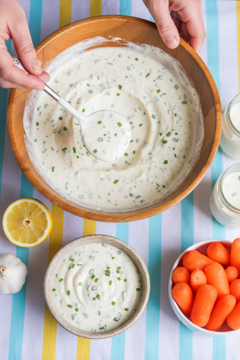 Homemade Creamy Buttermilk Ranch Dressing From Scratch