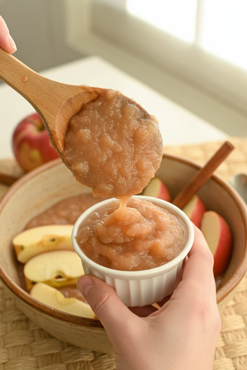 Homemade Crockpot Applesauce - The Schmidty Wife