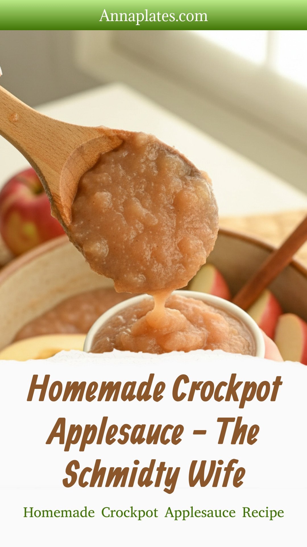 Homemade Crockpot Applesauce - The Schmidty Wife