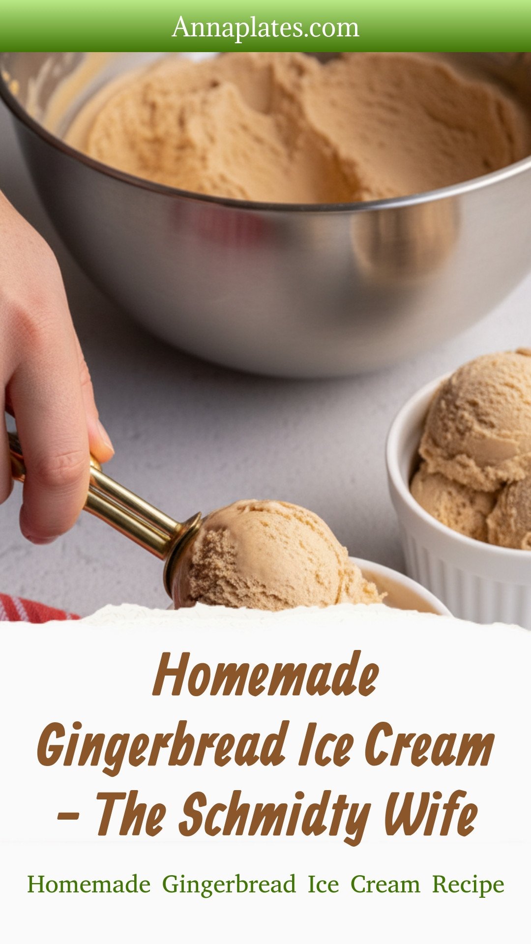 Homemade Gingerbread Ice Cream - The Schmidty Wife