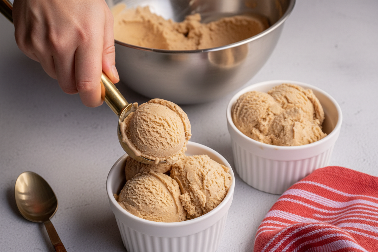 Homemade Gingerbread Ice Cream - The Schmidty Wife